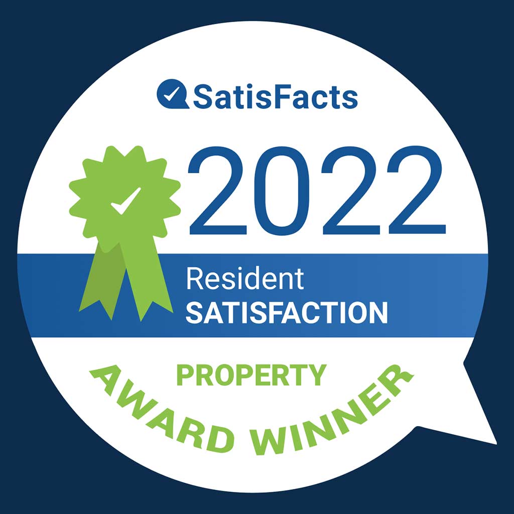 2022 SatisFacts Resident Satisfaction Property Award Winner!